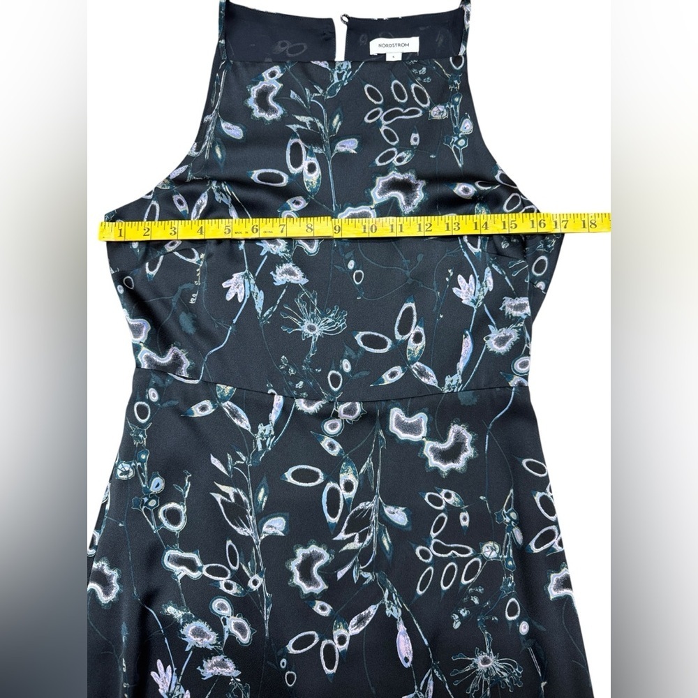 Nordstrom .Navy Floral Midi Dress - Picture 4 of 10